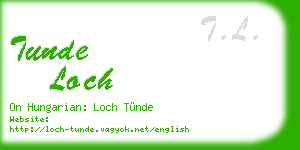 tunde loch business card