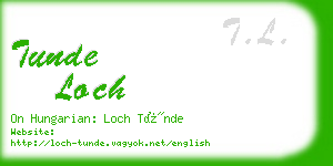 tunde loch business card